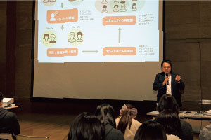 学部連携演習(3年次)の発表のようす